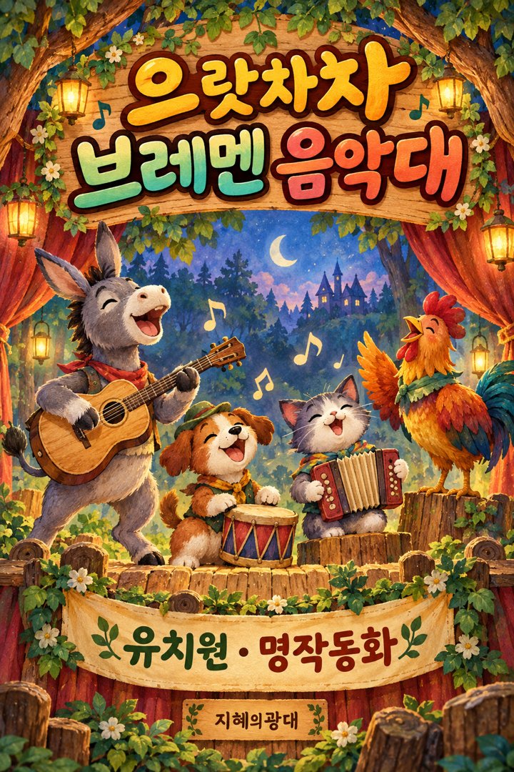 으랏차차 브레멘 음악대 공연 포스터