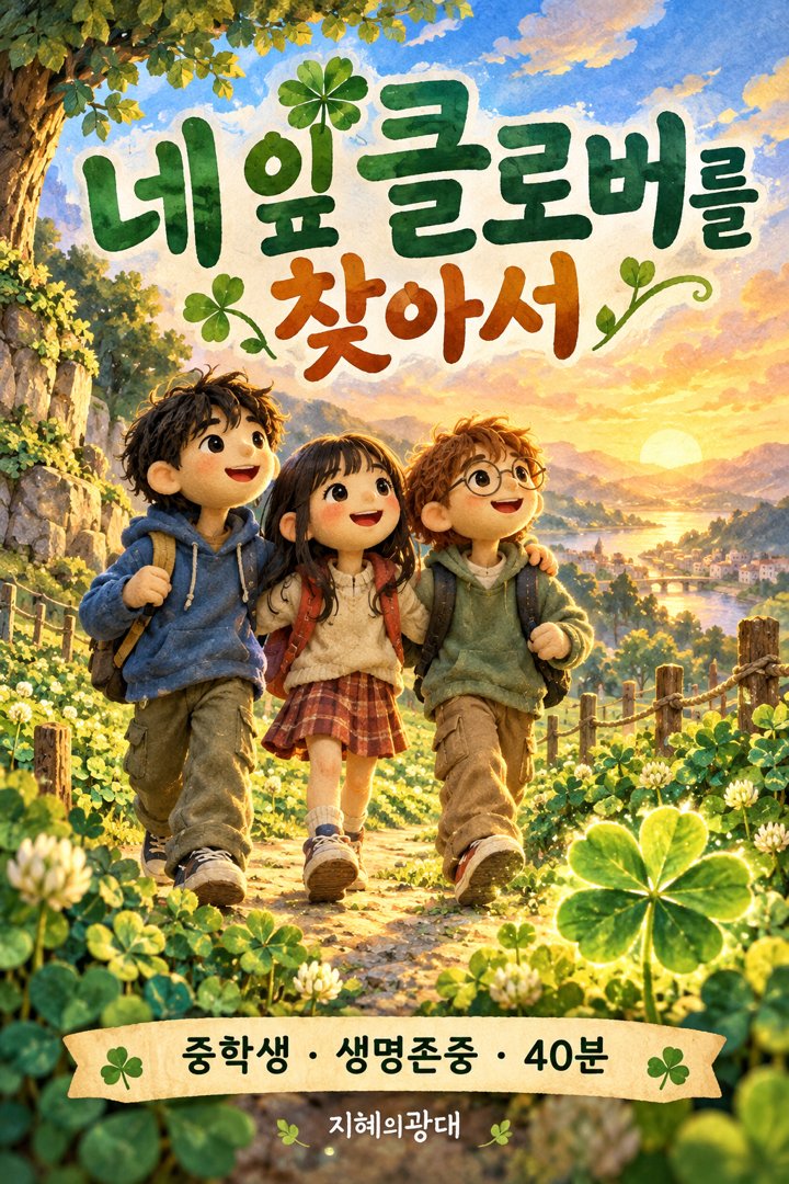 네 잎 클로버를 찾아서 공연 포스터