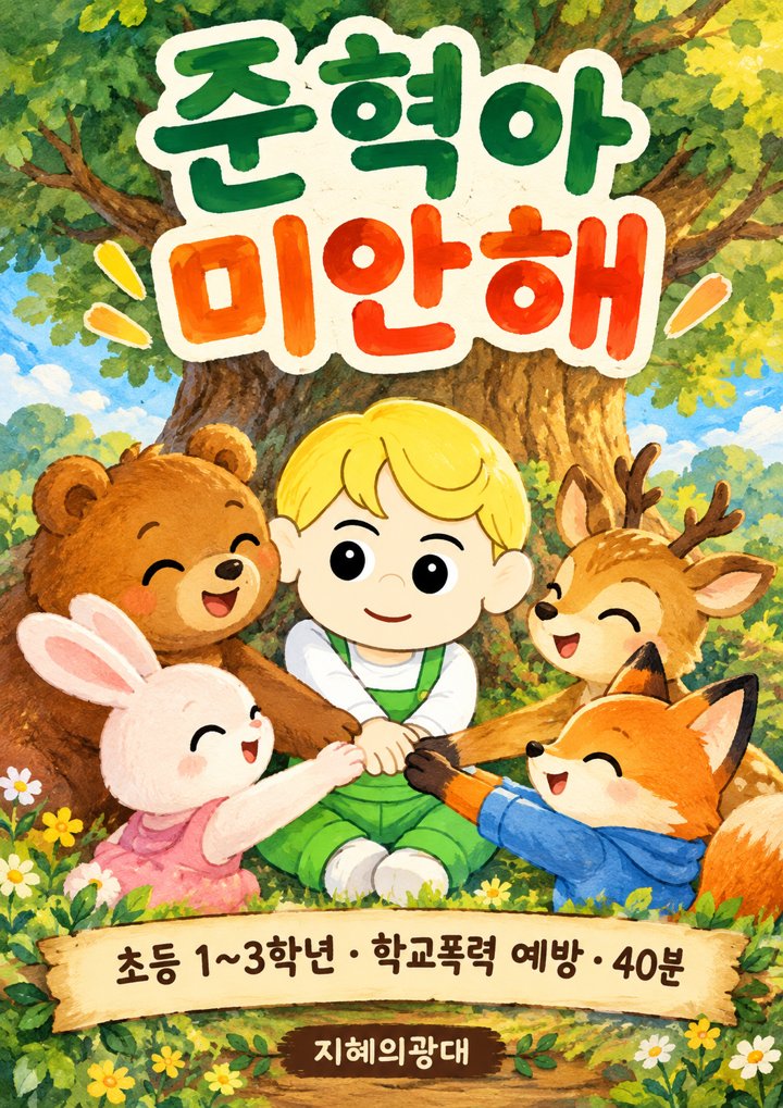 준혁아 미안해 공연 포스터