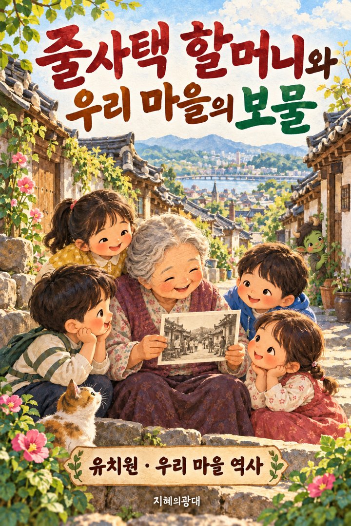 줄사택 할머니와 우리 마을의 보물 공연 포스터