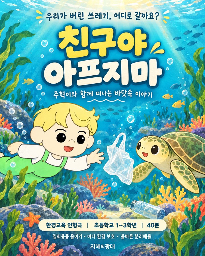 친구야 아프지마 공연 포스터