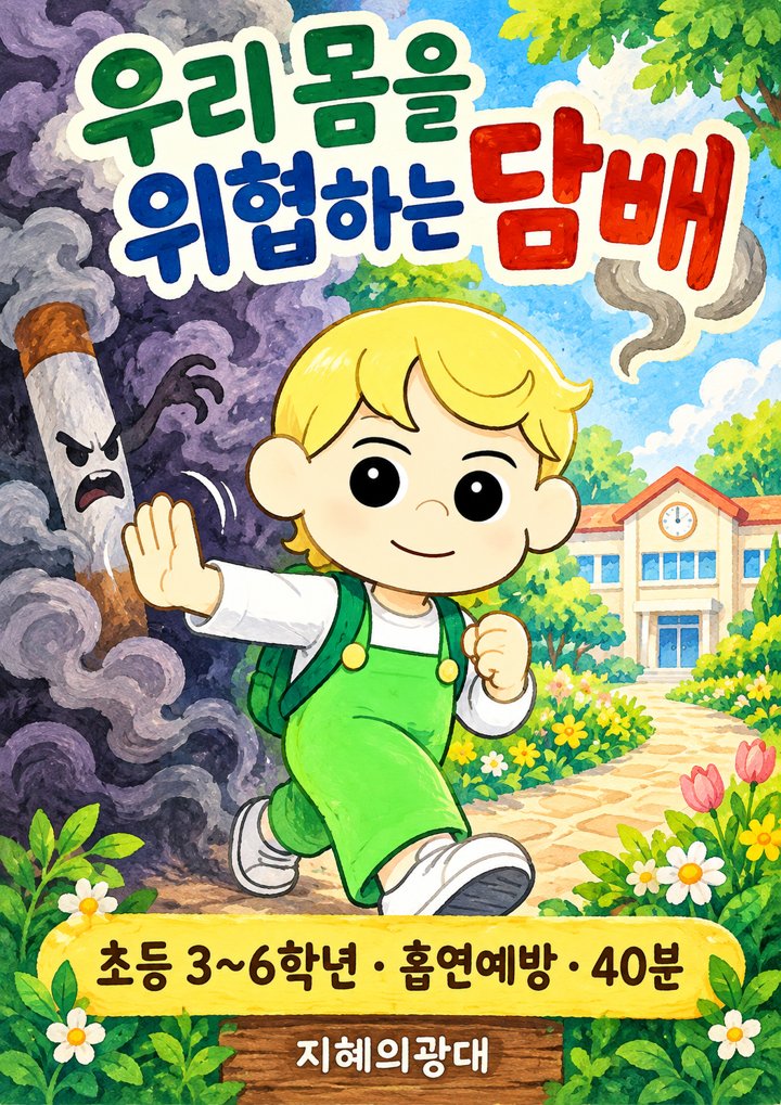 우리 몸을 위협하는 담배 공연 포스터
